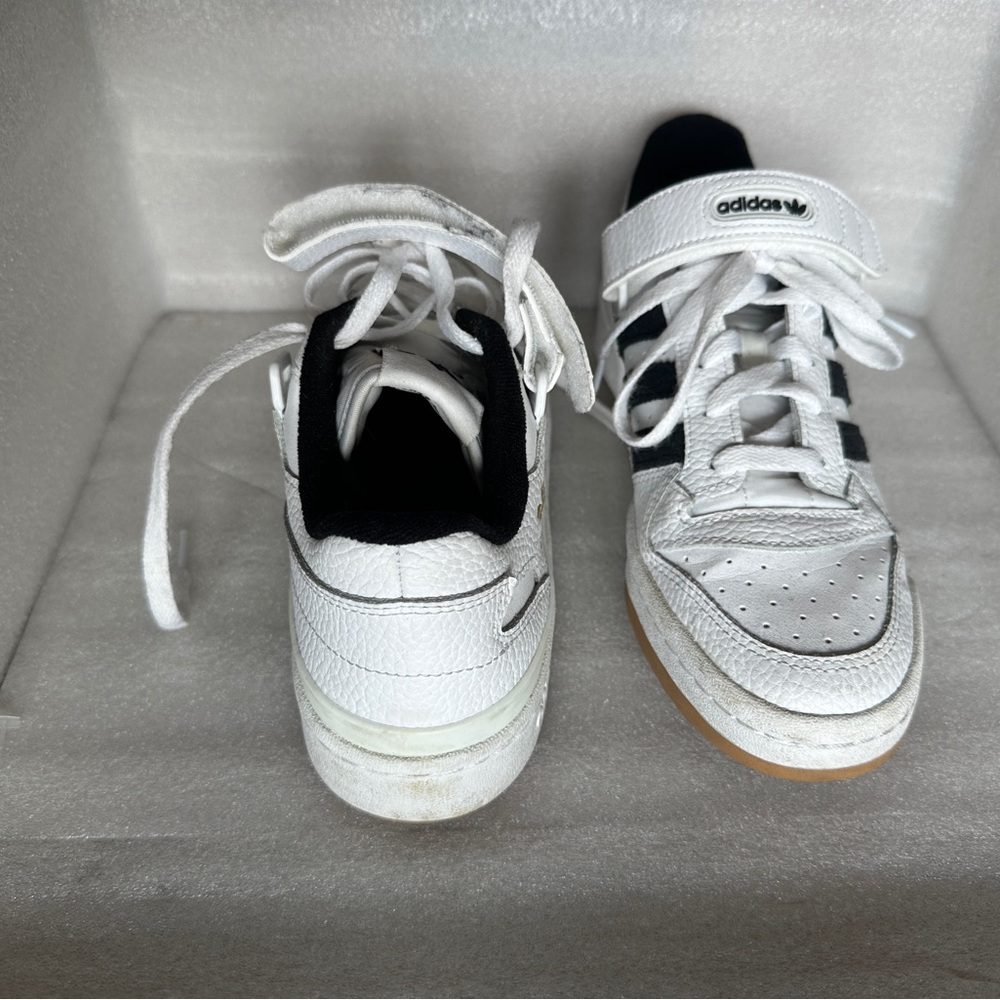 MENS ADIDAS FORUM LOW ORIGINALS WHITE BLACK GOLD CASUAL BASKETBALL ATHLETIC SHOE